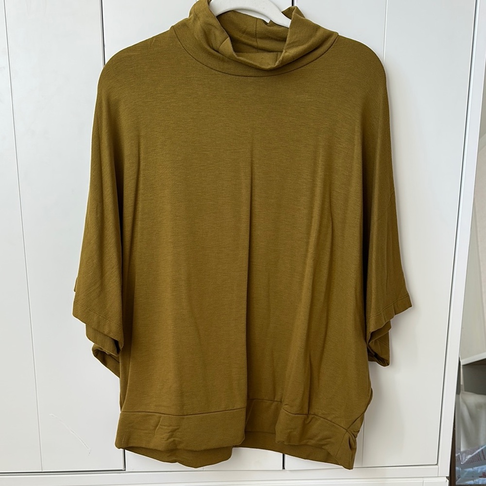 Lou & Grey Olive Cowl Neck Sweater